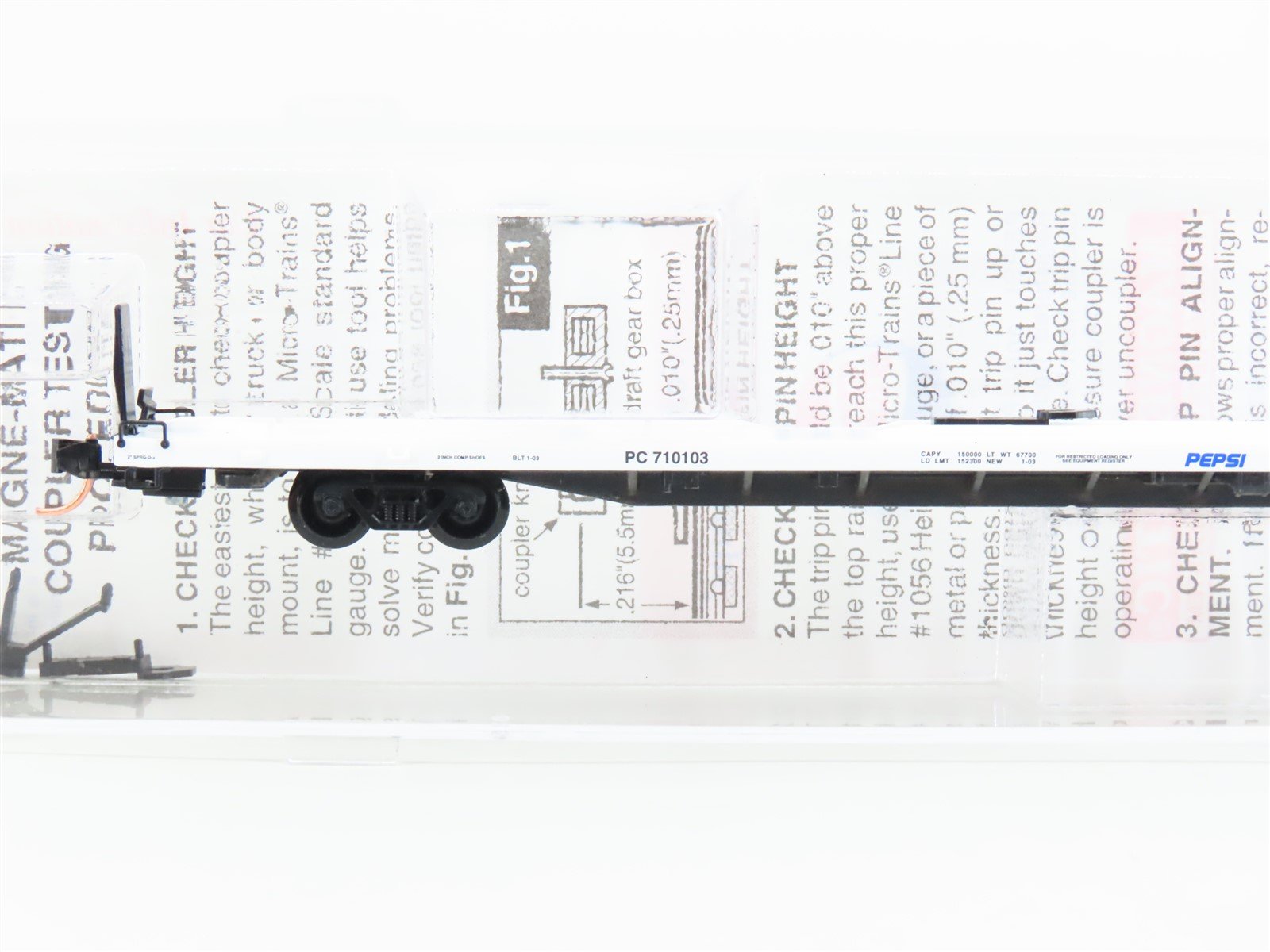 N Scale Micro-Trains MTL 71060 PC Pepsi Cola 89' TOFC Flatcar #710103