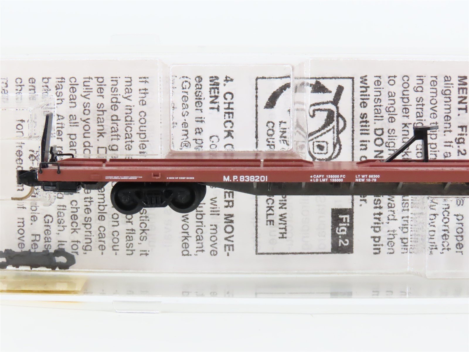 N Scale Micro-Trains MTL 71040 MP Missouri Pacific 89' TOFC Flatcar #838201