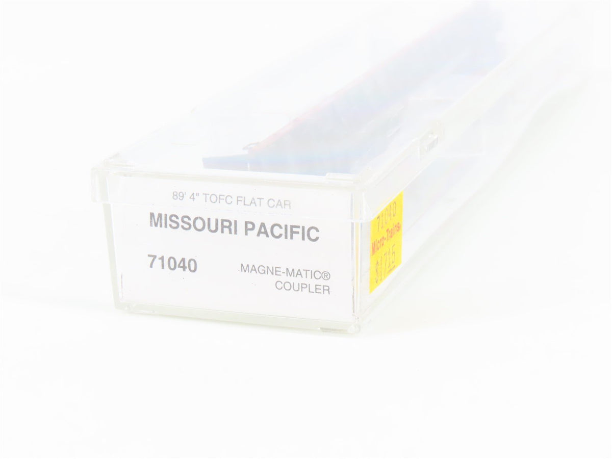 N Scale Micro-Trains MTL 71040 MP Missouri Pacific 89&#39; TOFC Flatcar #838201
