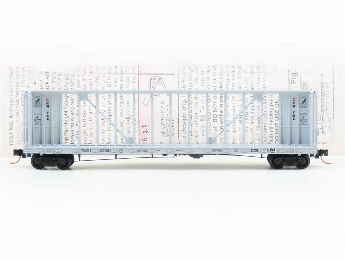 N Scale Micro-Trains MTL 53720 TCAX Centex 60&#39; Centerbeam Flatcar #00061
