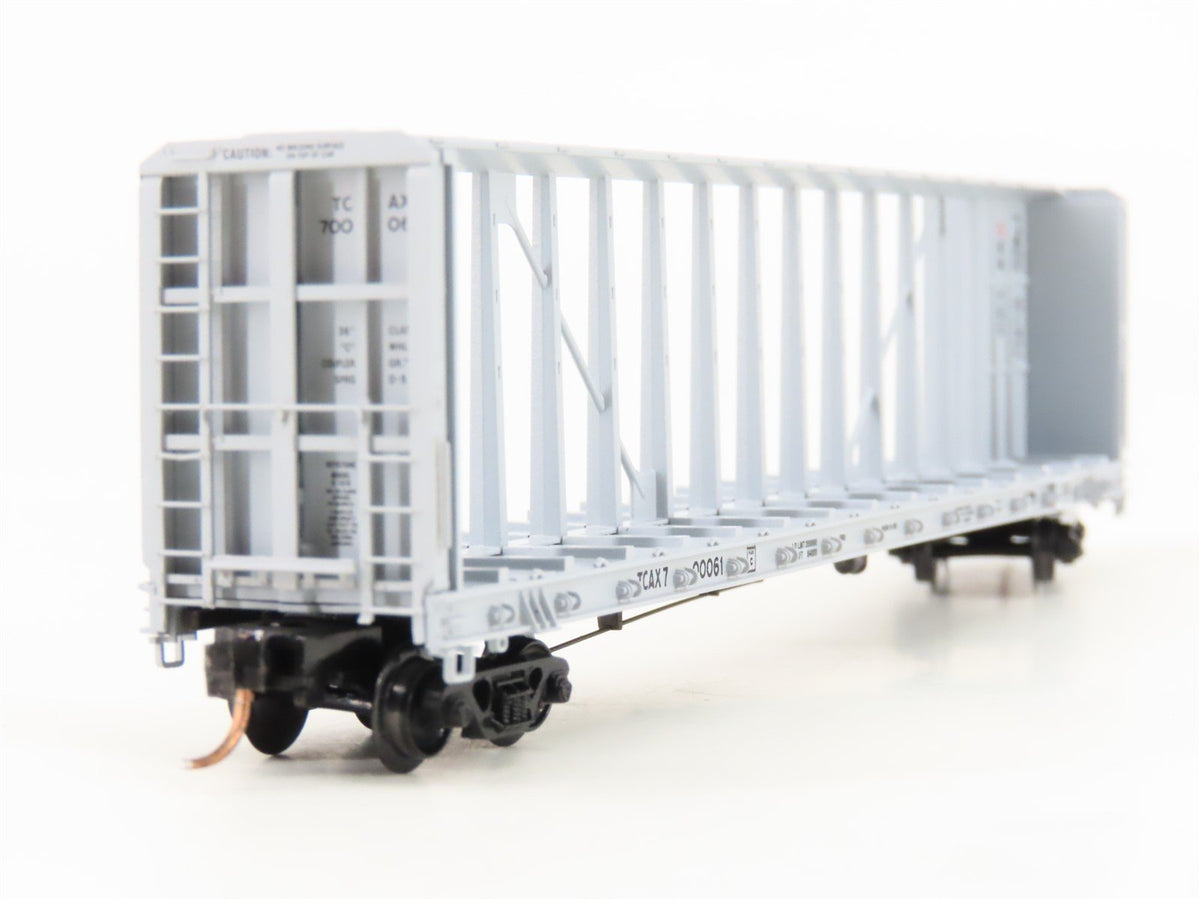 N Scale Micro-Trains MTL 53720 TCAX Centex 60&#39; Centerbeam Flatcar #00061