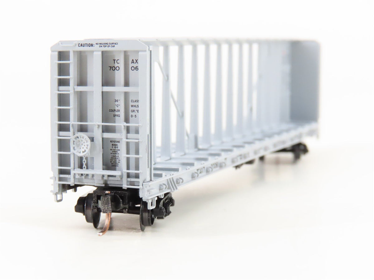 N Scale Micro-Trains MTL 53720 TCAX Centex 60&#39; Centerbeam Flatcar #00061