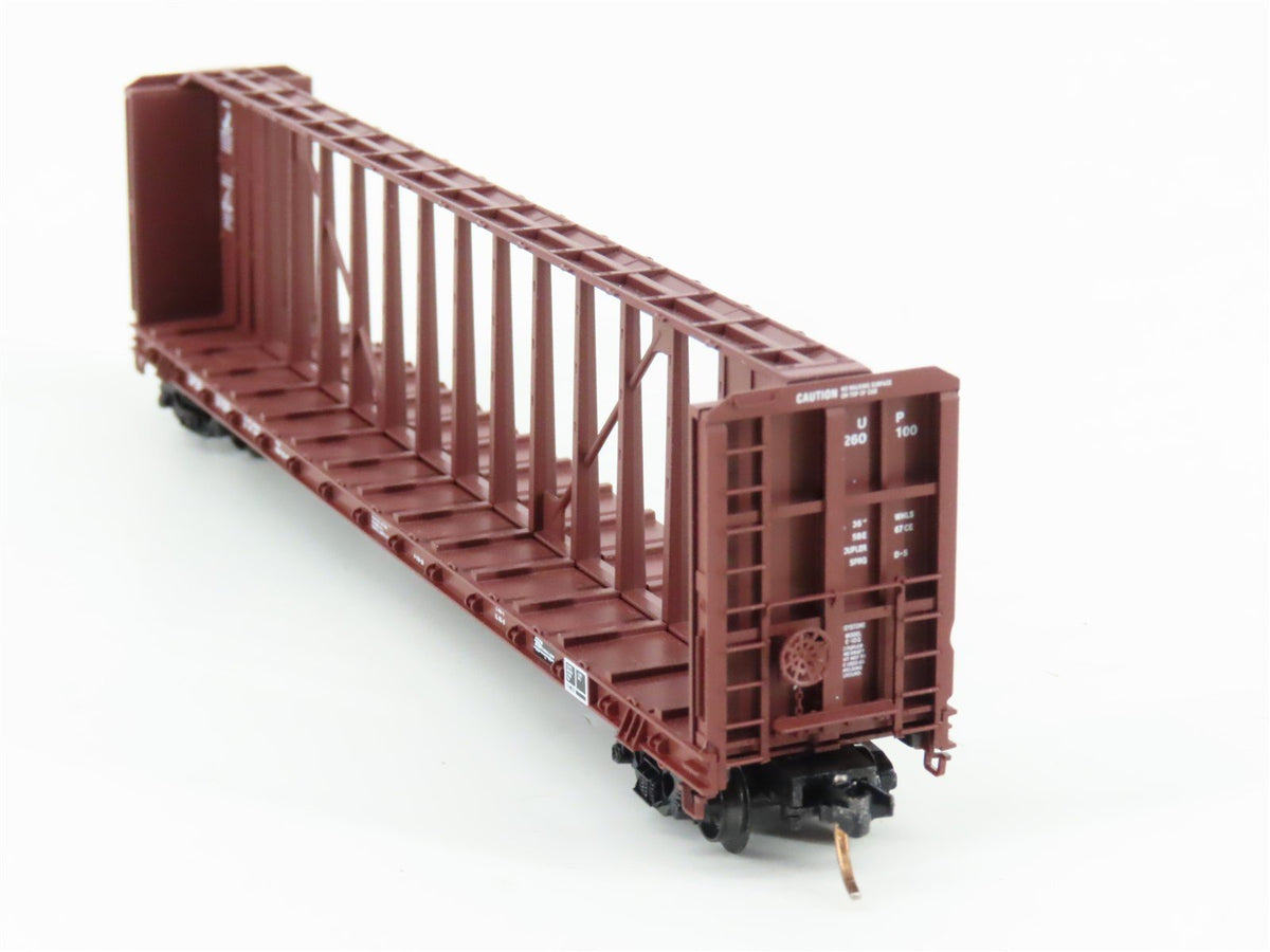 N Scale Micro-Trains MTL 53710 UP Union Pacific 60&#39; Centerbeam Flatcar #260100