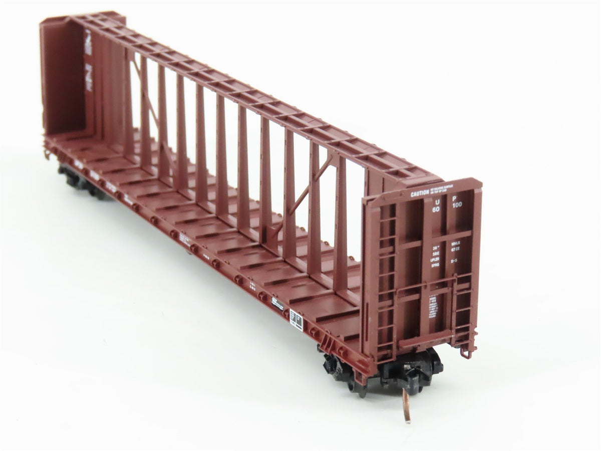 N Scale Micro-Trains MTL 53710 UP Union Pacific 60&#39; Centerbeam Flatcar #260100