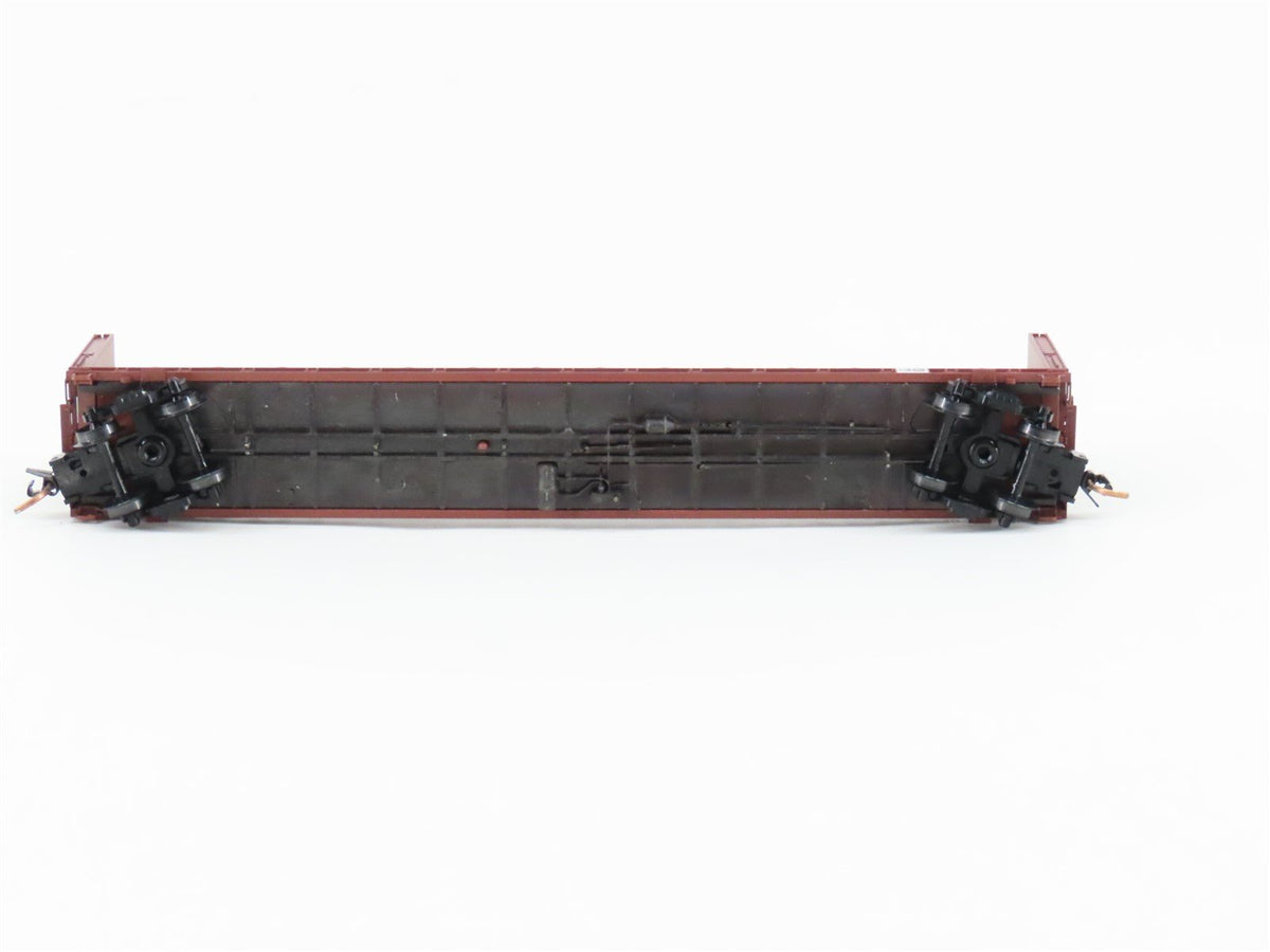 N Scale Micro-Trains MTL 53710 UP Union Pacific 60&#39; Centerbeam Flatcar #260100
