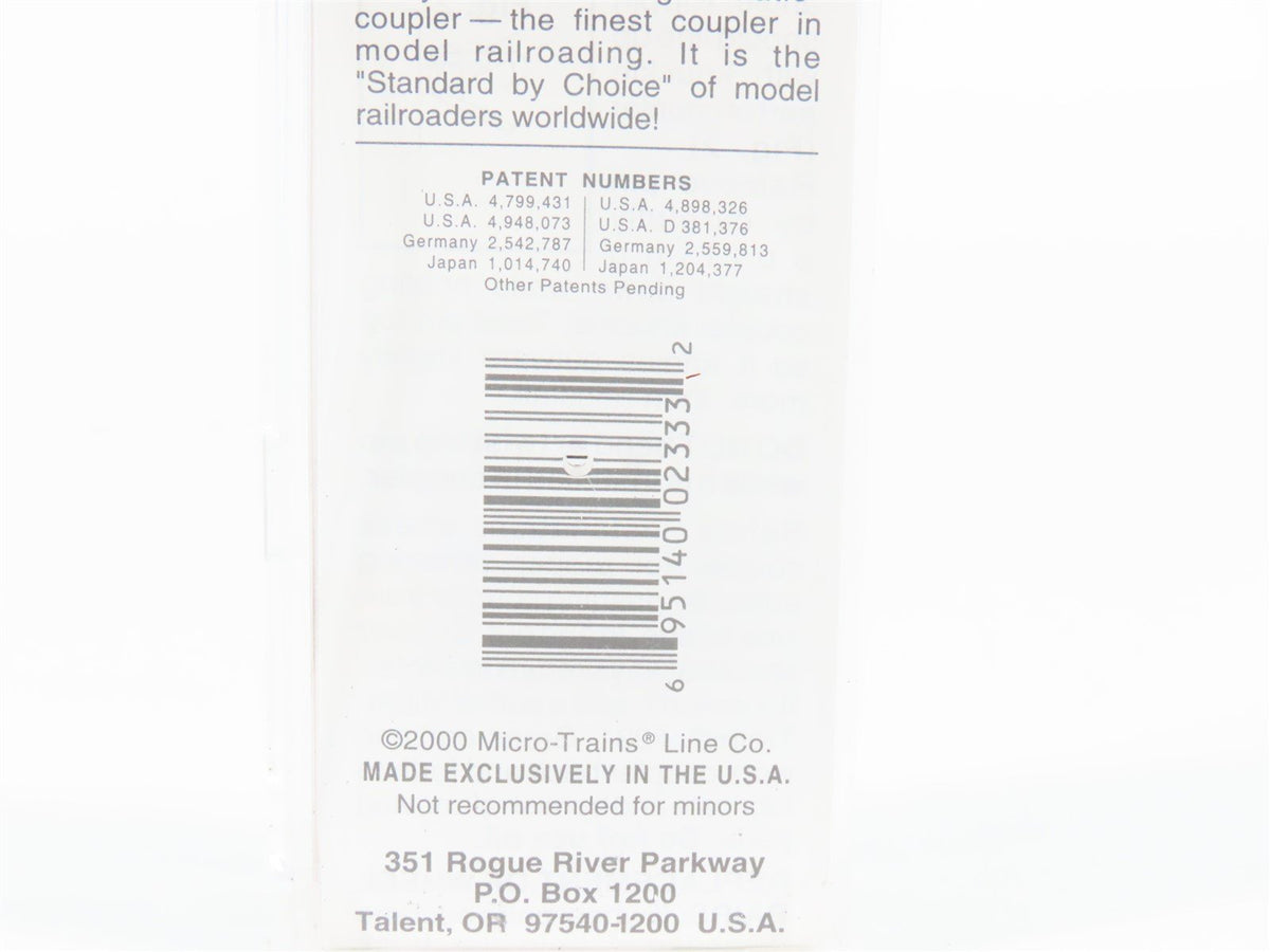 N Scale Micro-Trains MTL 53710 UP Union Pacific 60&#39; Centerbeam Flatcar #260100