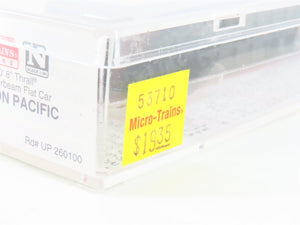 N Scale Micro-Trains MTL 53710 UP Union Pacific 60' Centerbeam Flatcar #260100