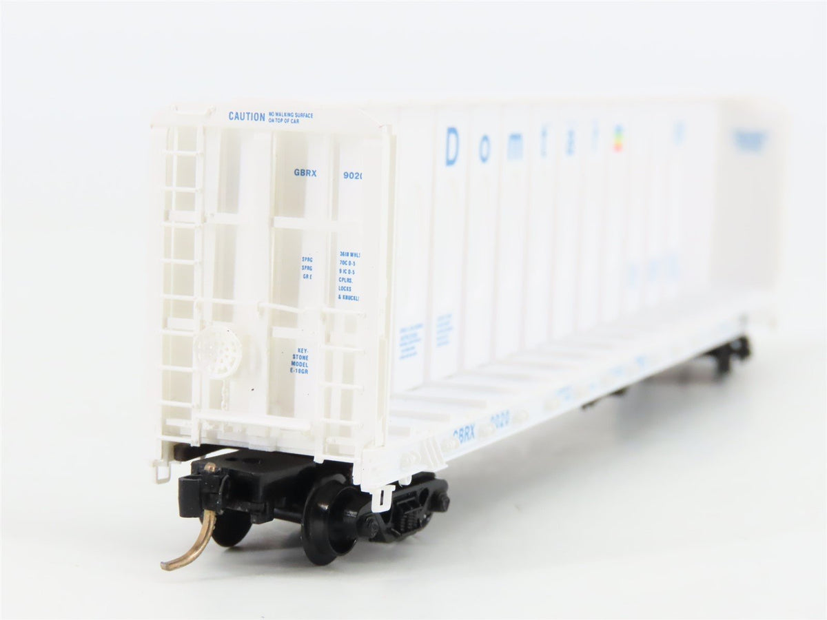 N Scale Micro-Trains MTL 53510 GBRX Domtar Gypsum 60&#39; Centerbeam Flatcar #9020