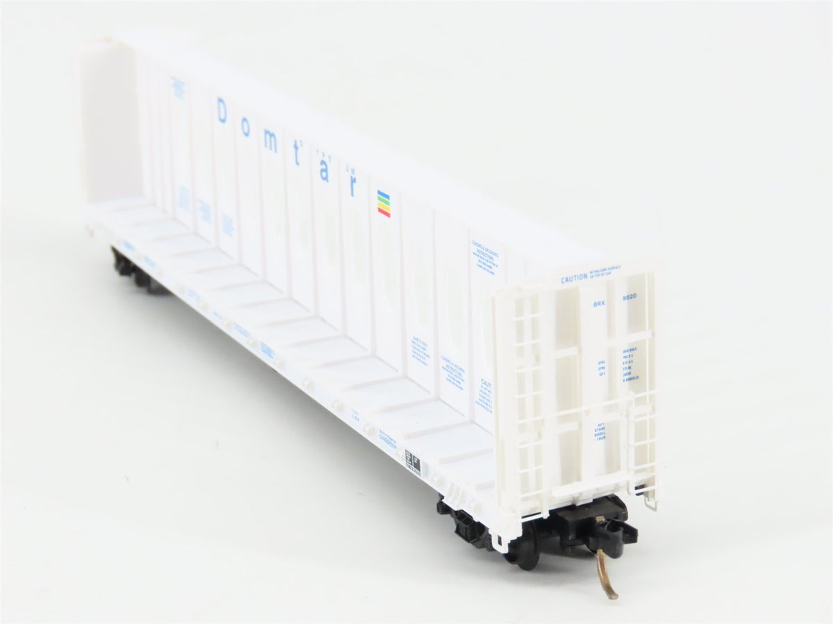 N Scale Micro-Trains MTL 53510 GBRX Domtar Gypsum 60&#39; Centerbeam Flatcar #9020