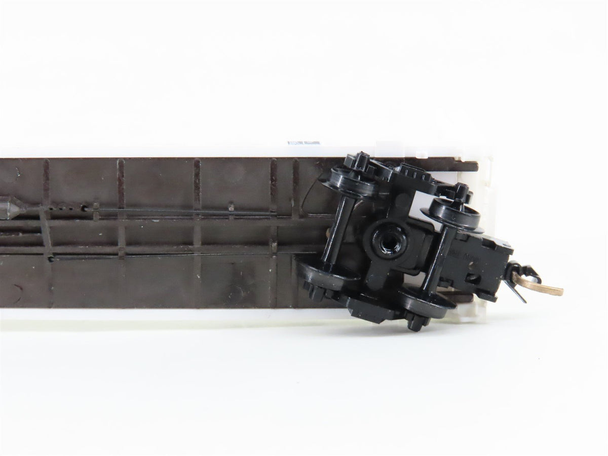 N Scale Micro-Trains MTL 53510 GBRX Domtar Gypsum 60&#39; Centerbeam Flatcar #9020