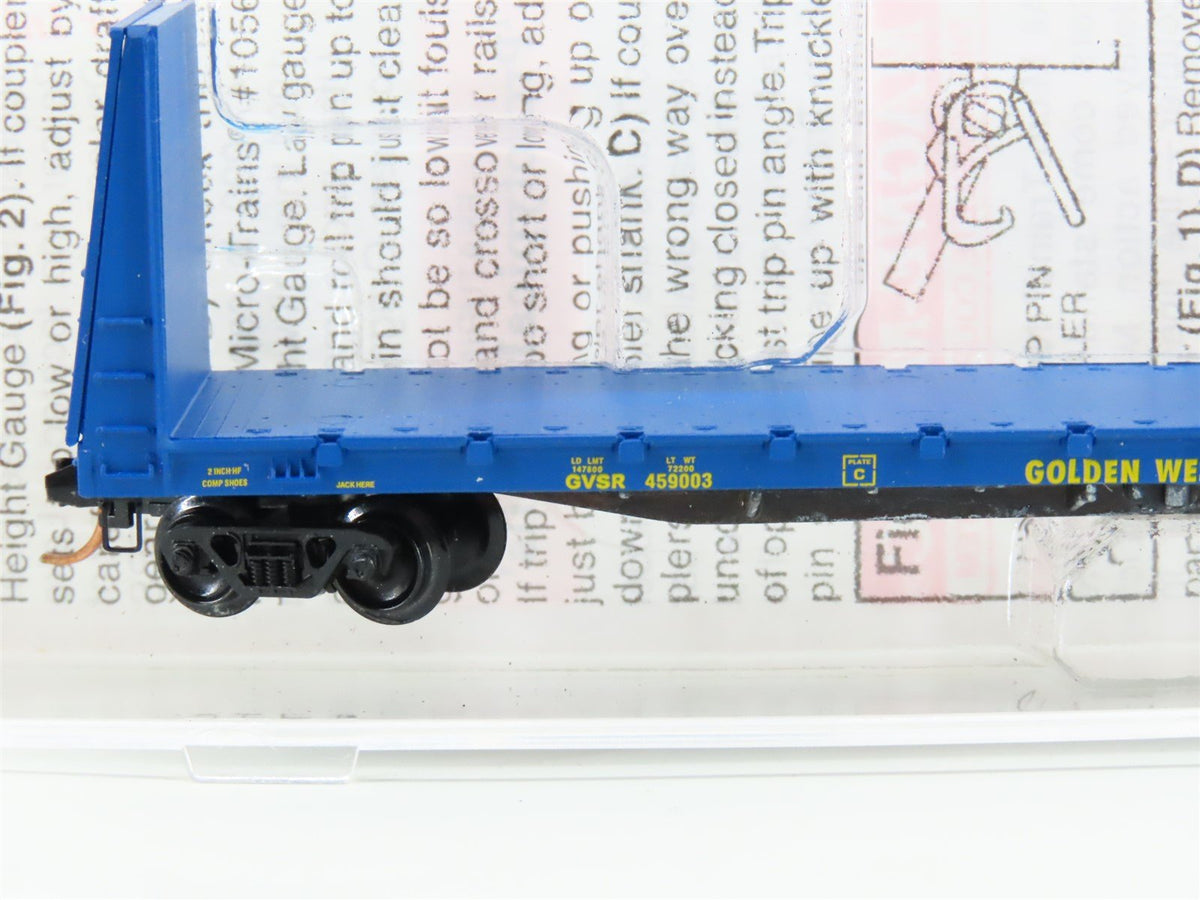 N Scale Micro-Trains MTL 54080 GVSR Golden West 61&#39; Bulkhead Flatcar #459003