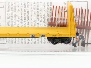 N Micro-Trains MTL 54130 IHB Indiana Harbor Belt 61' Bulkhead Flatcar #17021