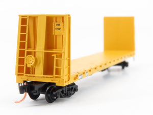 N Micro-Trains MTL 54130 IHB Indiana Harbor Belt 61' Bulkhead Flatcar #17021
