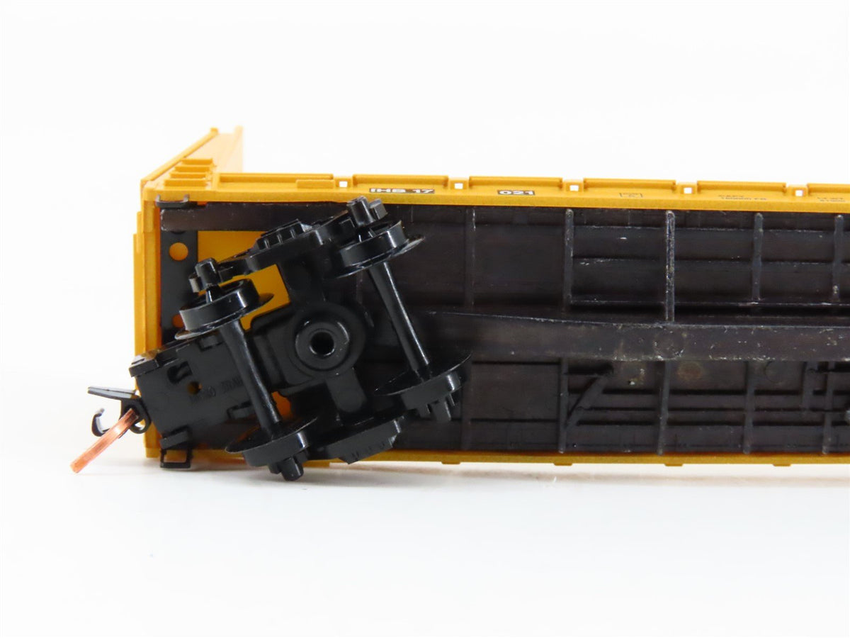 N Micro-Trains MTL 54130 IHB Indiana Harbor Belt 61&#39; Bulkhead Flatcar #17021