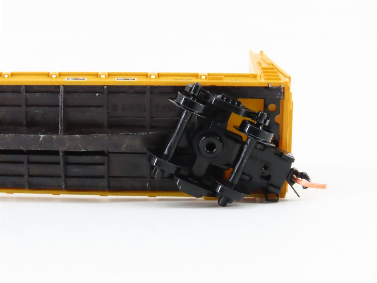 N Micro-Trains MTL 54130 IHB Indiana Harbor Belt 61&#39; Bulkhead Flatcar #17021