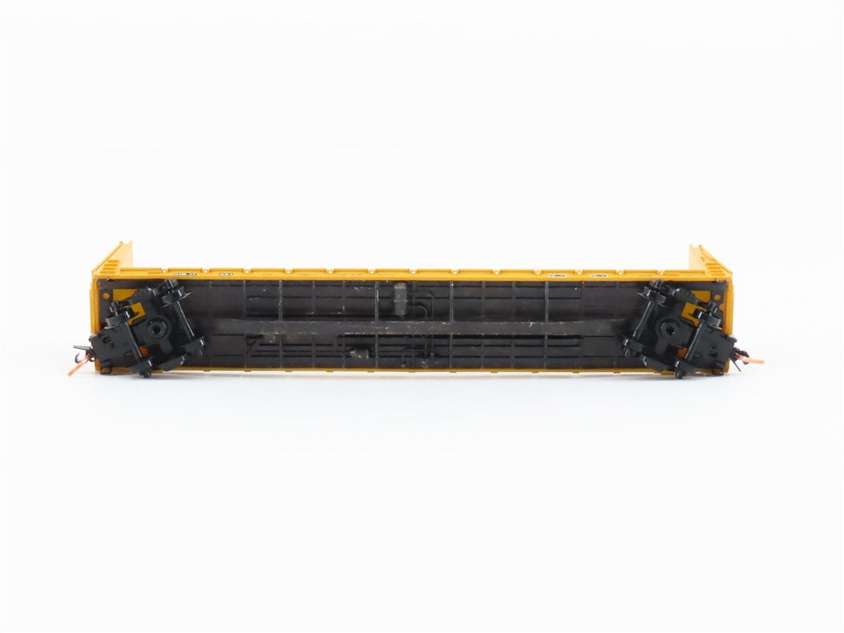 N Micro-Trains MTL 54130 IHB Indiana Harbor Belt 61&#39; Bulkhead Flatcar #17021