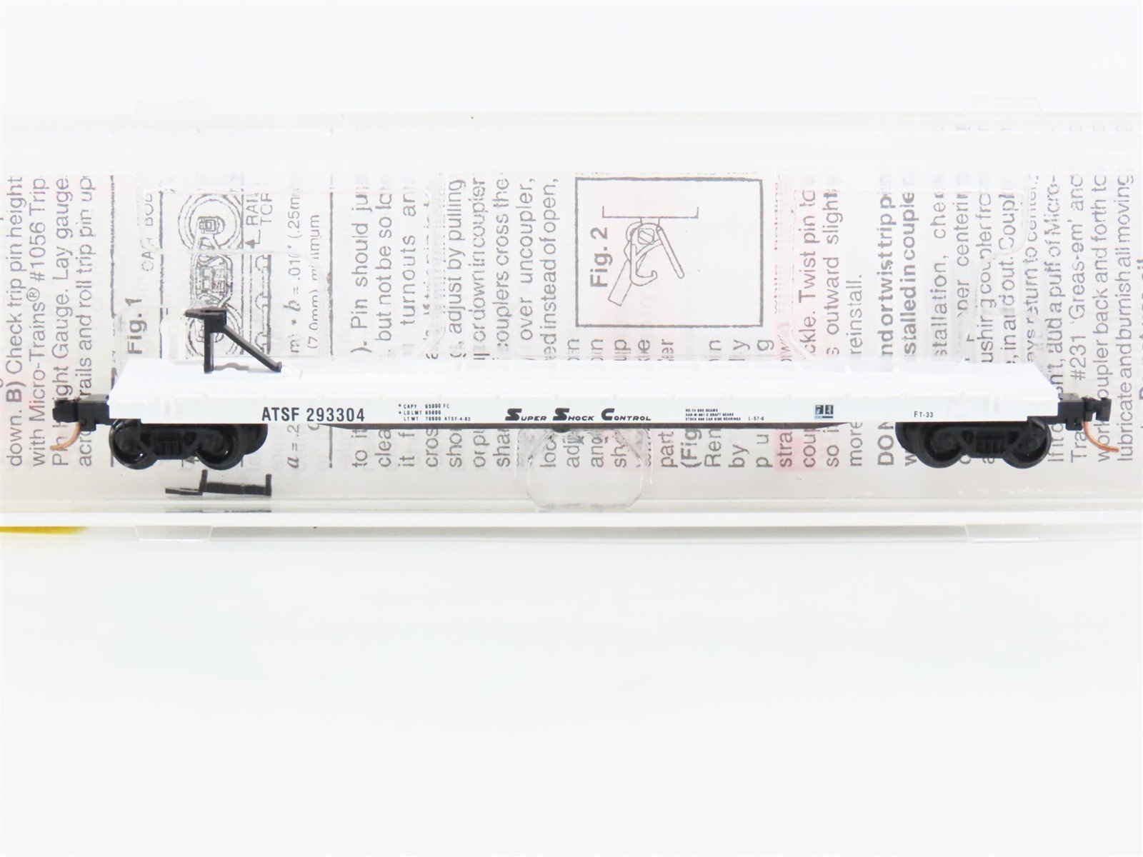 N Scale Micro-Trains MTL 64010 ATSF Santa Fe 57' TOFC Flatcar #293304