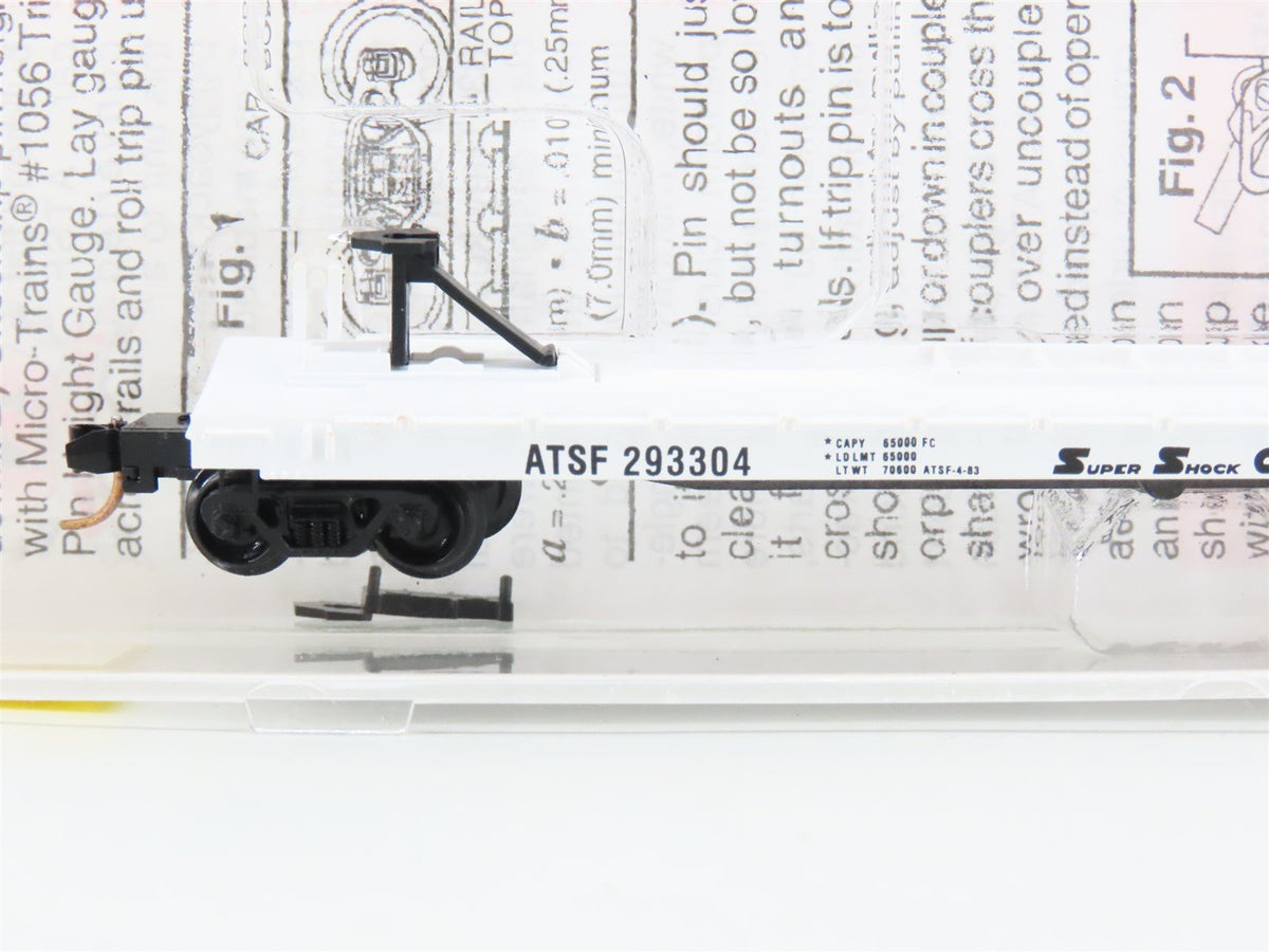 N Scale Micro-Trains MTL 64010 ATSF Santa Fe 57&#39; TOFC Flatcar #293304