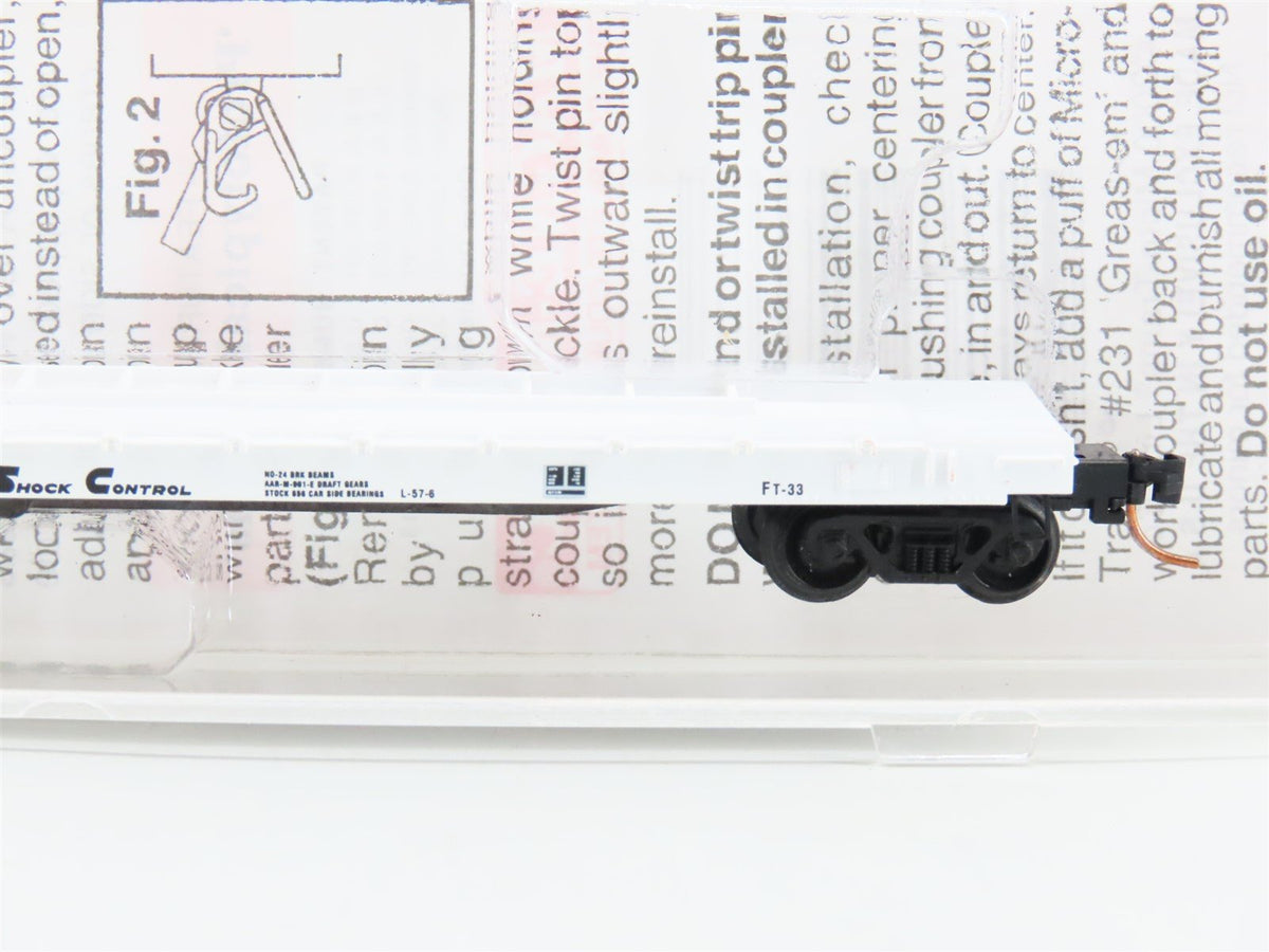 N Scale Micro-Trains MTL 64010 ATSF Santa Fe 57&#39; TOFC Flatcar #293304