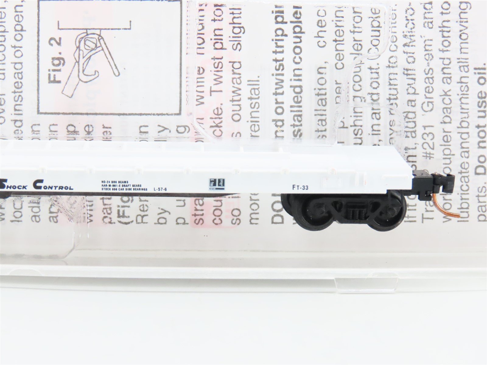 N Scale Micro-Trains MTL 64010 ATSF Santa Fe 57' TOFC Flatcar #293304