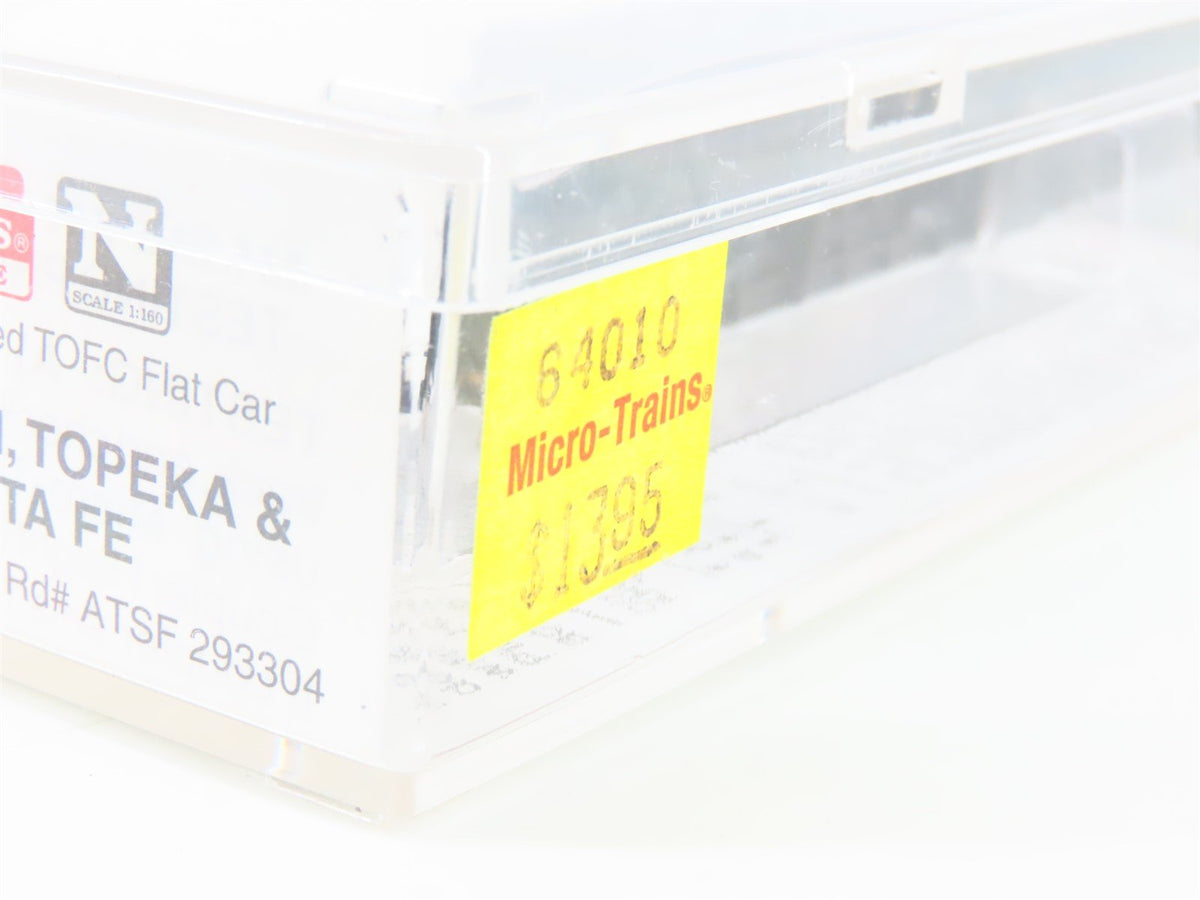 N Scale Micro-Trains MTL 64010 ATSF Santa Fe 57&#39; TOFC Flatcar #293304