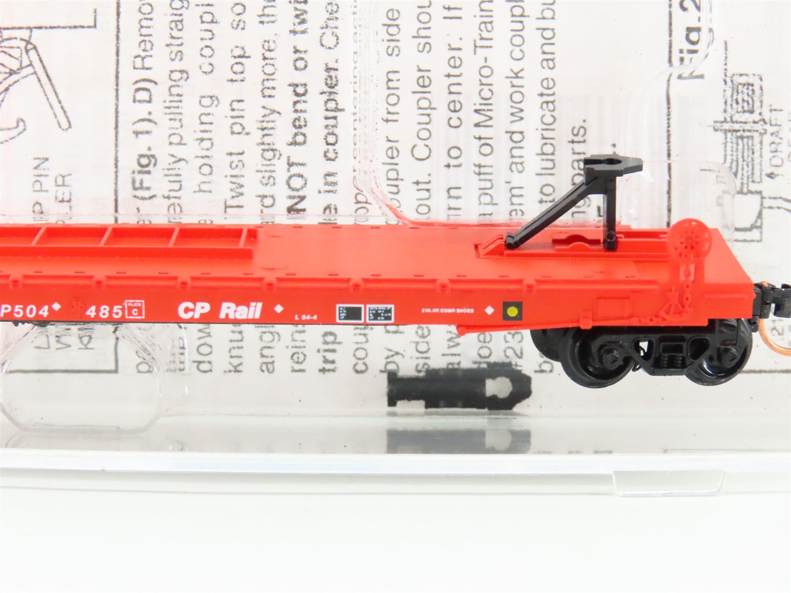 N Scale Micro-Trains MTL 64070 CP Rail 57' Converted TOFC Flatcar #504485