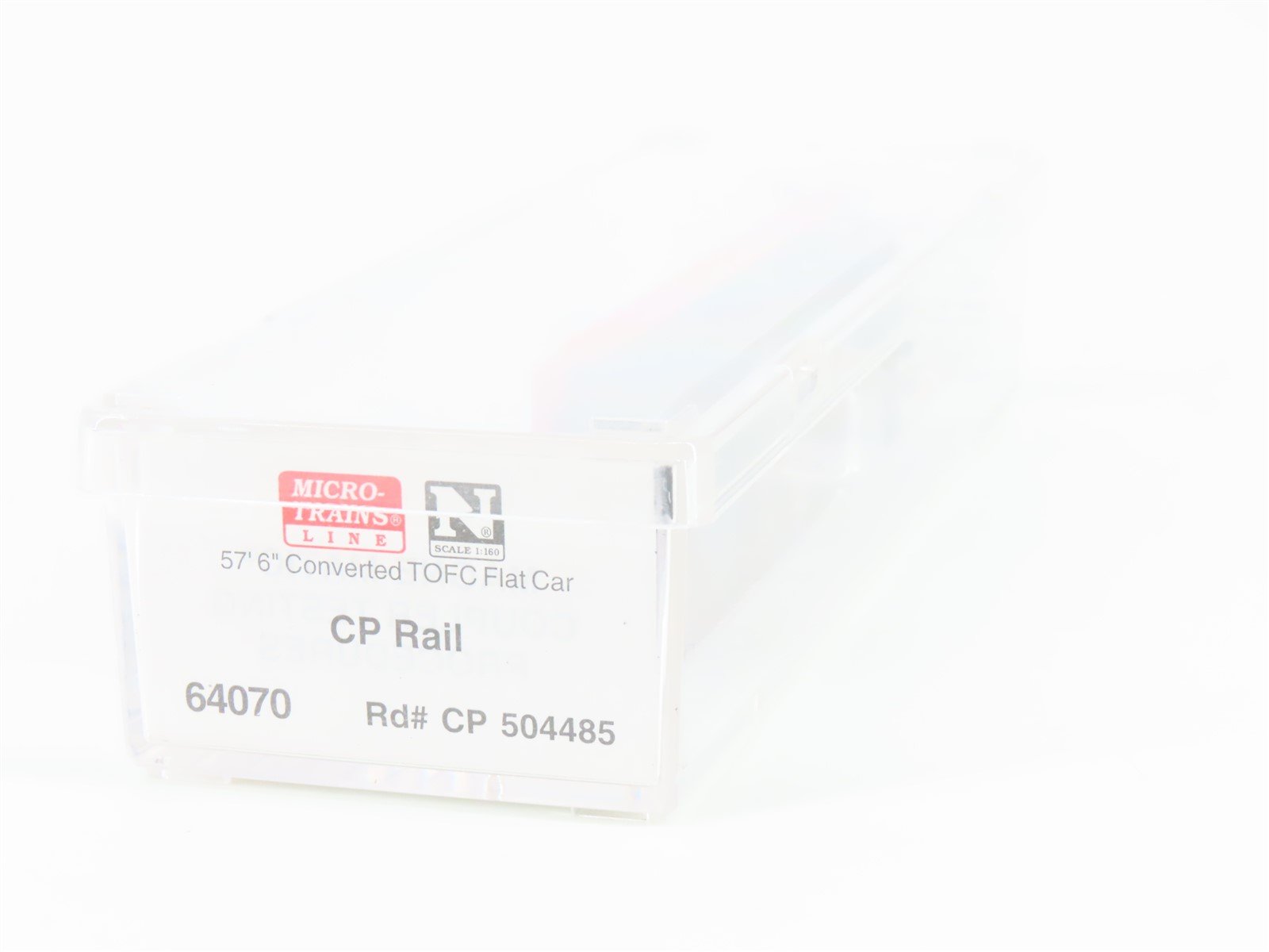 N Scale Micro-Trains MTL 64070 CP Rail 57' Converted TOFC Flatcar #504485