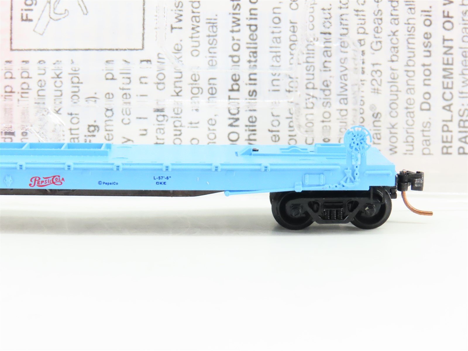 N Scale Micro-Trains MTL 64060 PC Pepsi-Cola 57' Converted TOFC Flatcar #6410