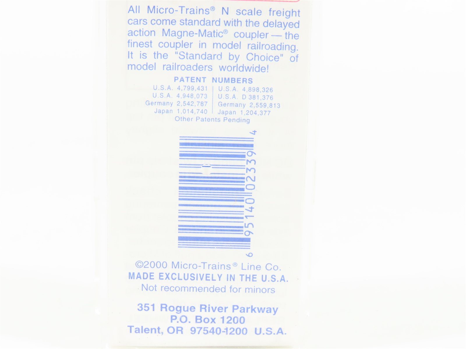 N Scale Micro-Trains MTL 64060 PC Pepsi-Cola 57' Converted TOFC Flatcar #6410