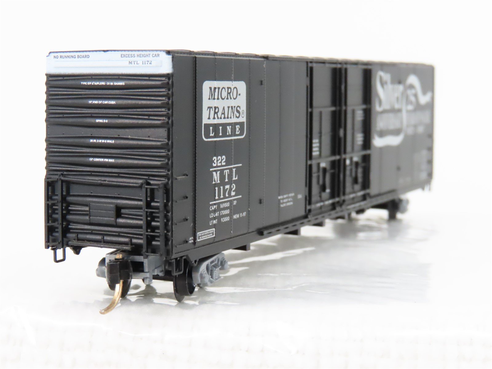 N Scale Micro-Trains MTL 102030 MTL Silver 25th Anniversary 60' Boxcar #1172