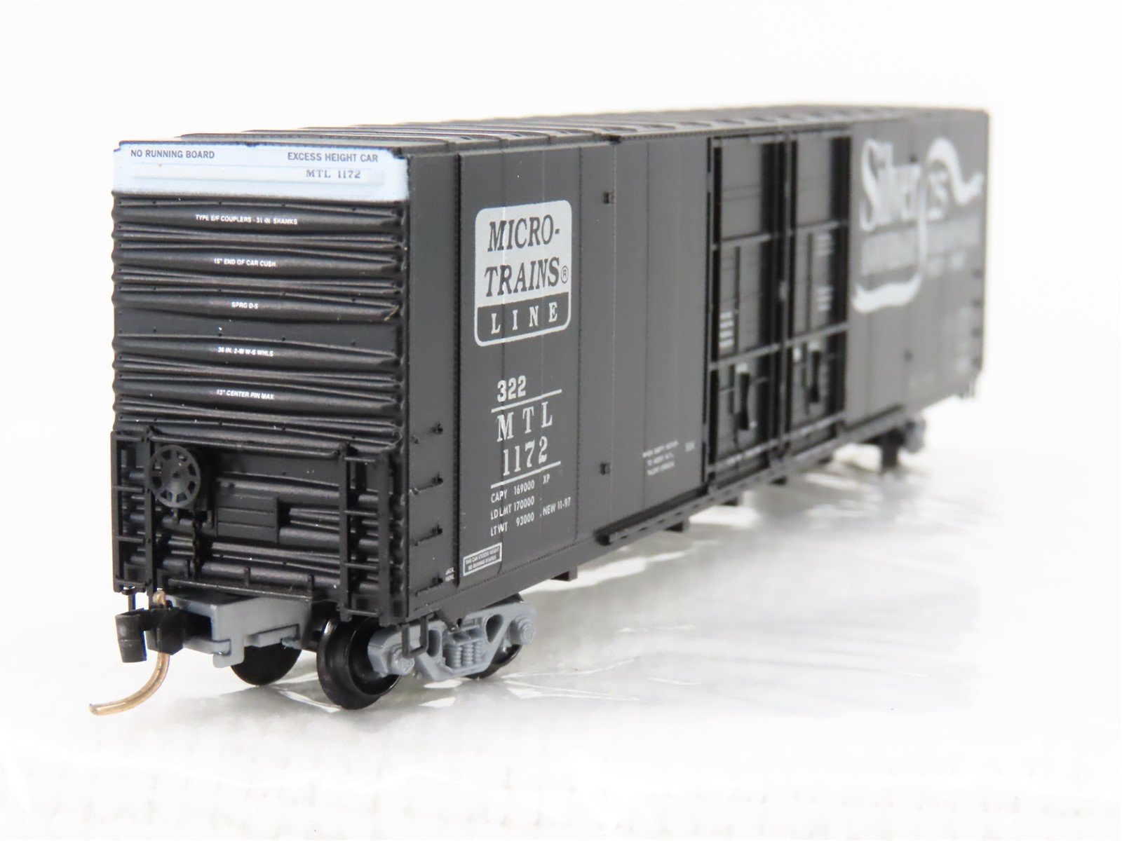 N Scale Micro-Trains MTL 102030 MTL Silver 25th Anniversary 60' Boxcar #1172