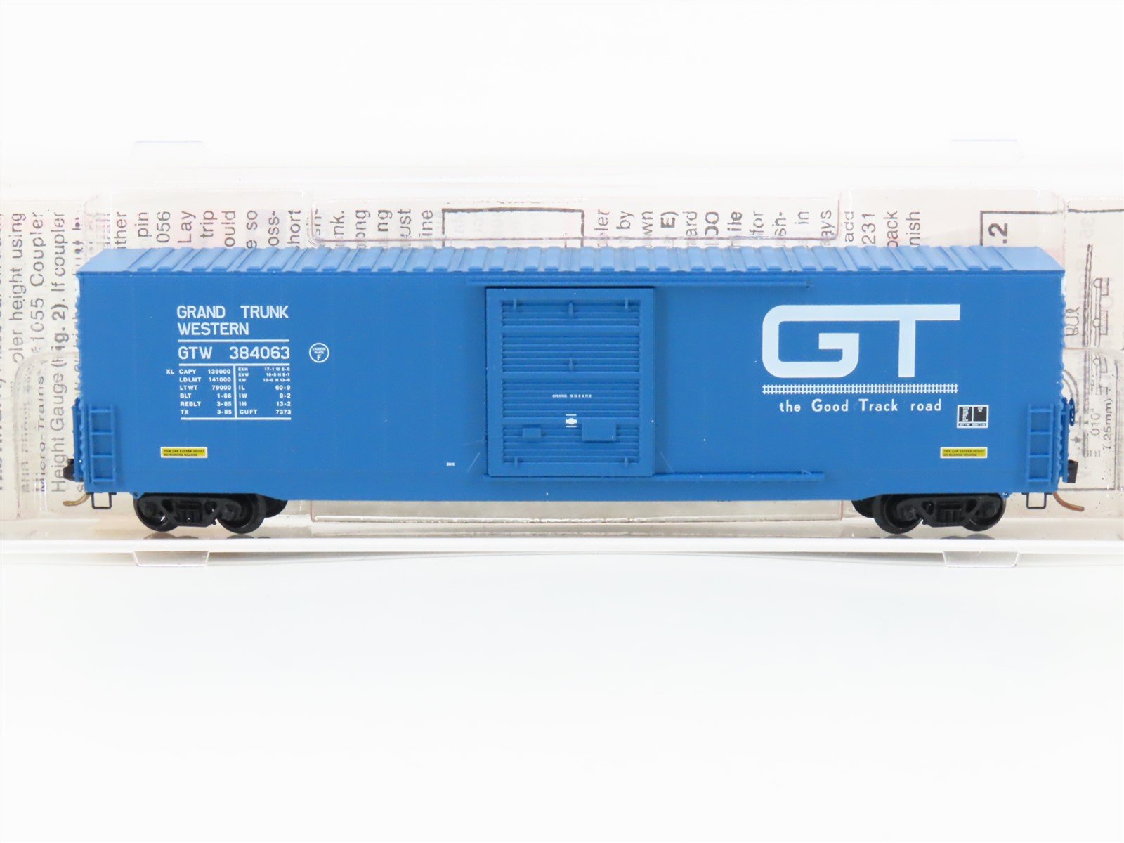 N Scale Micro-Trains MTL 104010 GTW Grand Trunk Western 60' Boxcar #384063