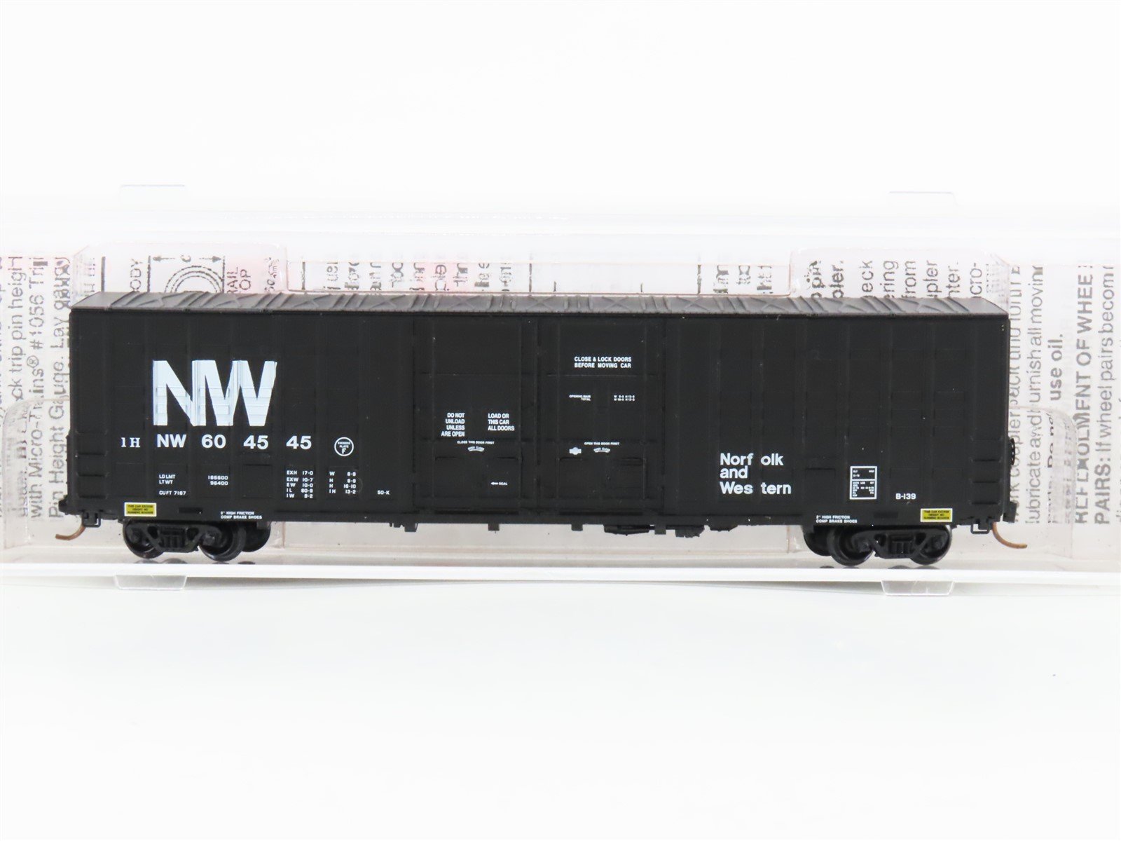 N Scale Micro-Trains MTL 103070 N&W Norfolk & Western 60' Boxcar #604545