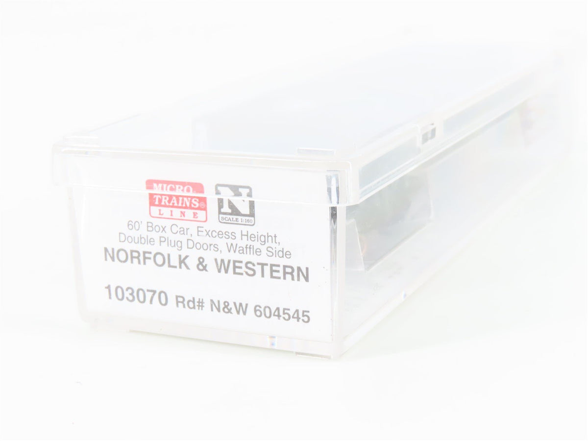 N Scale Micro-Trains MTL 103070 N&amp;W Norfolk &amp; Western 60&#39; Boxcar #604545