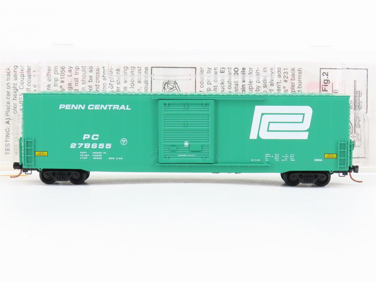 N Scale Micro-Trains MTL 104020 PC Penn Central 60&#39; Boxcar #278655