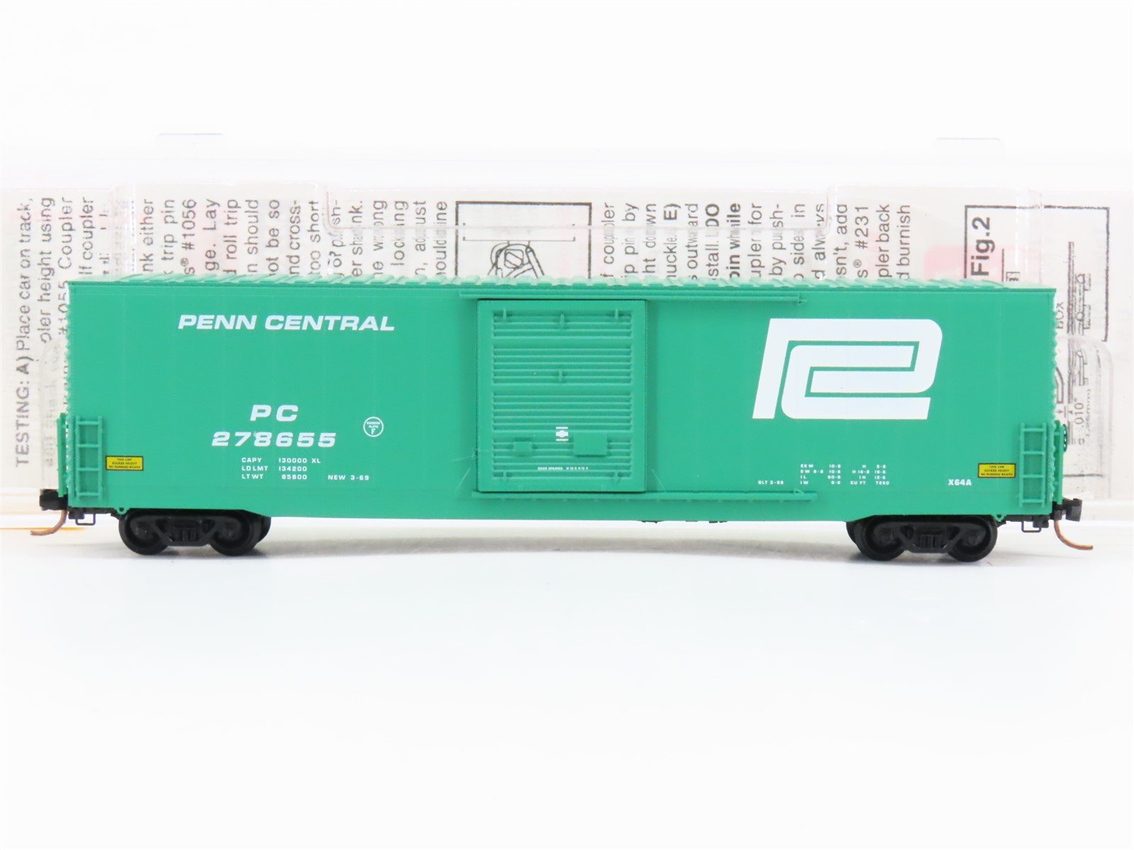 N Scale Micro-Trains MTL 104020 PC Penn Central 60' Boxcar #278655