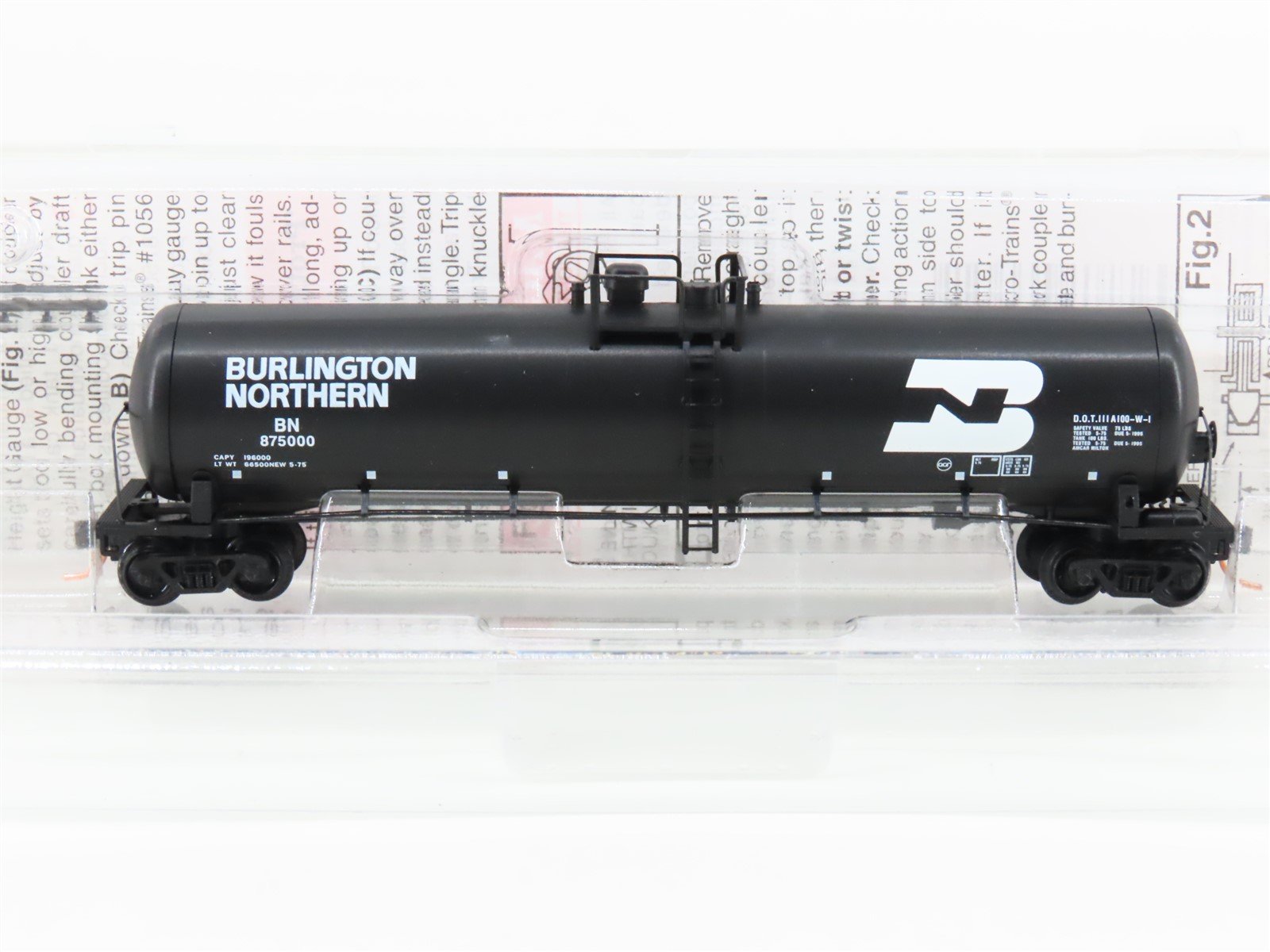 N Micro-Trains MTL 110040 BN Burlington Northern 56' General Tankcar #875000