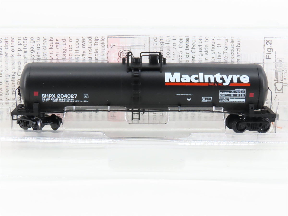 N Micro-Trains MTL 110030 SHPX MacIntyre Fuels 56&#39; General Tankcar #204027
