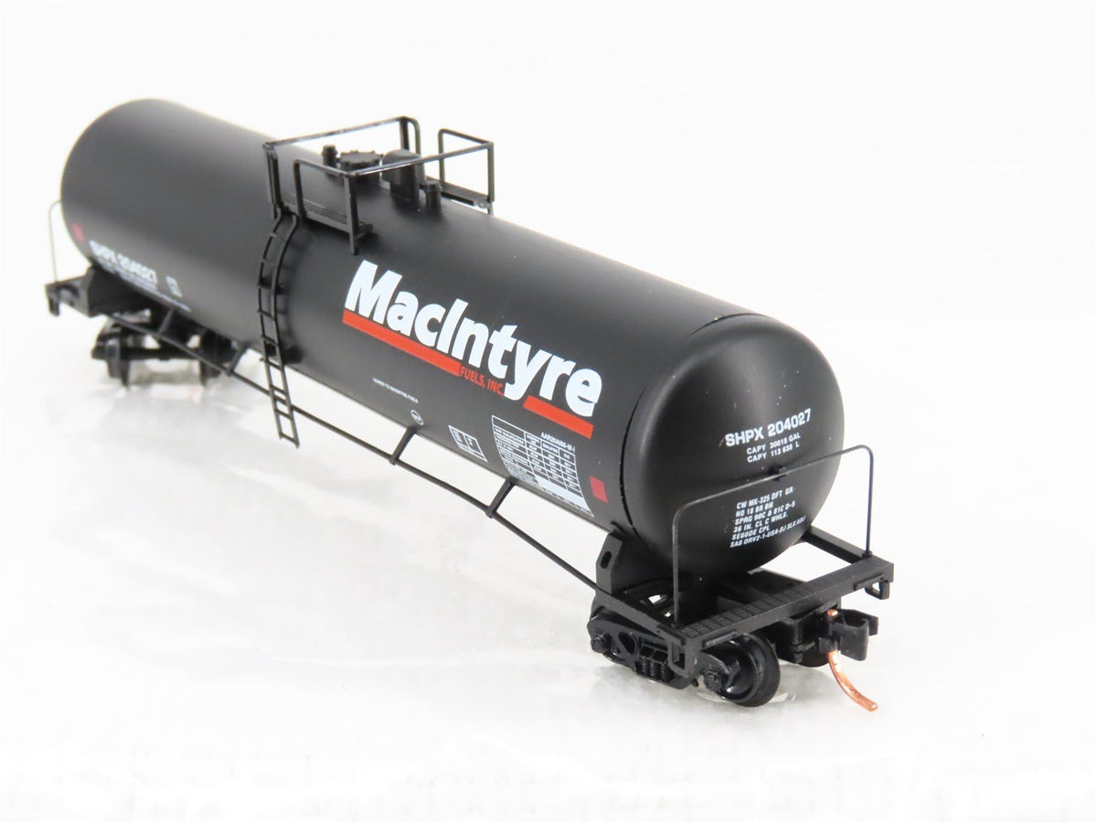 N Micro-Trains MTL 110030 SHPX MacIntyre Fuels 56&#39; General Tankcar #204027