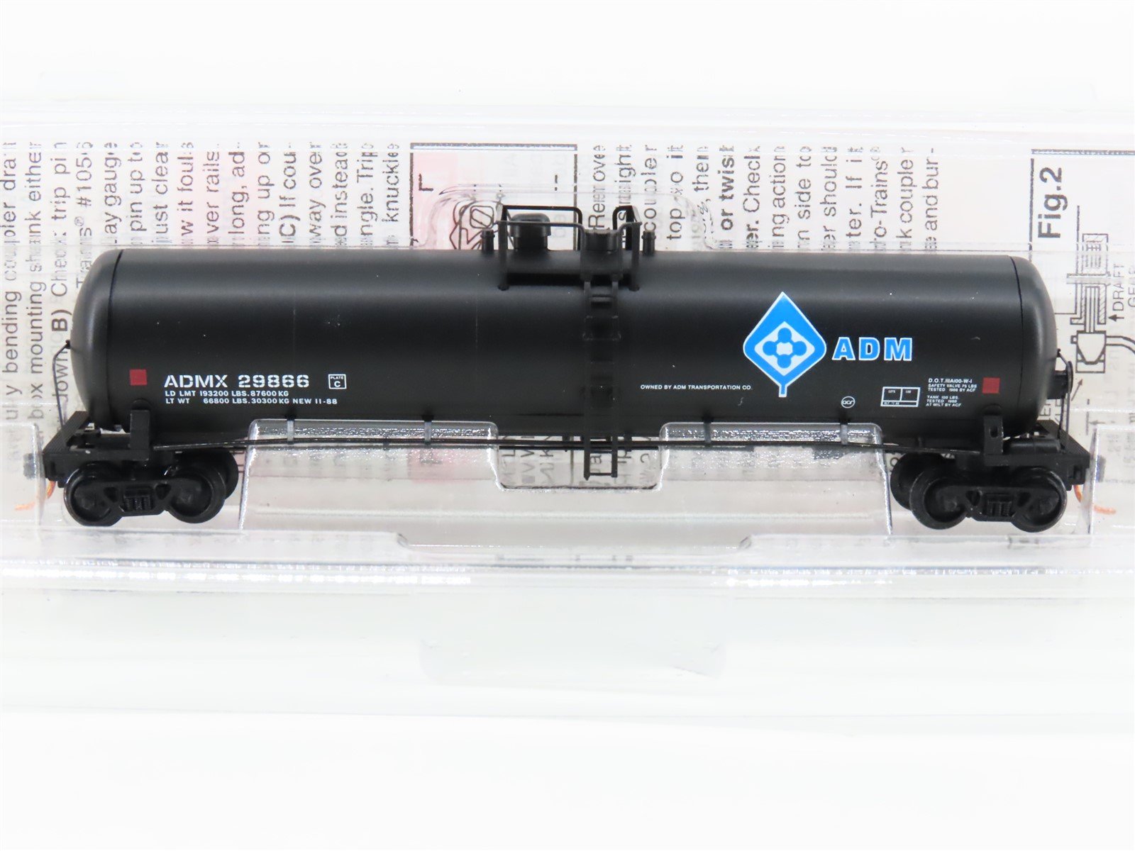 N Micro-Trains MTL 110020 ADMX ADM Transport Co 56' General Tankcar #29866
