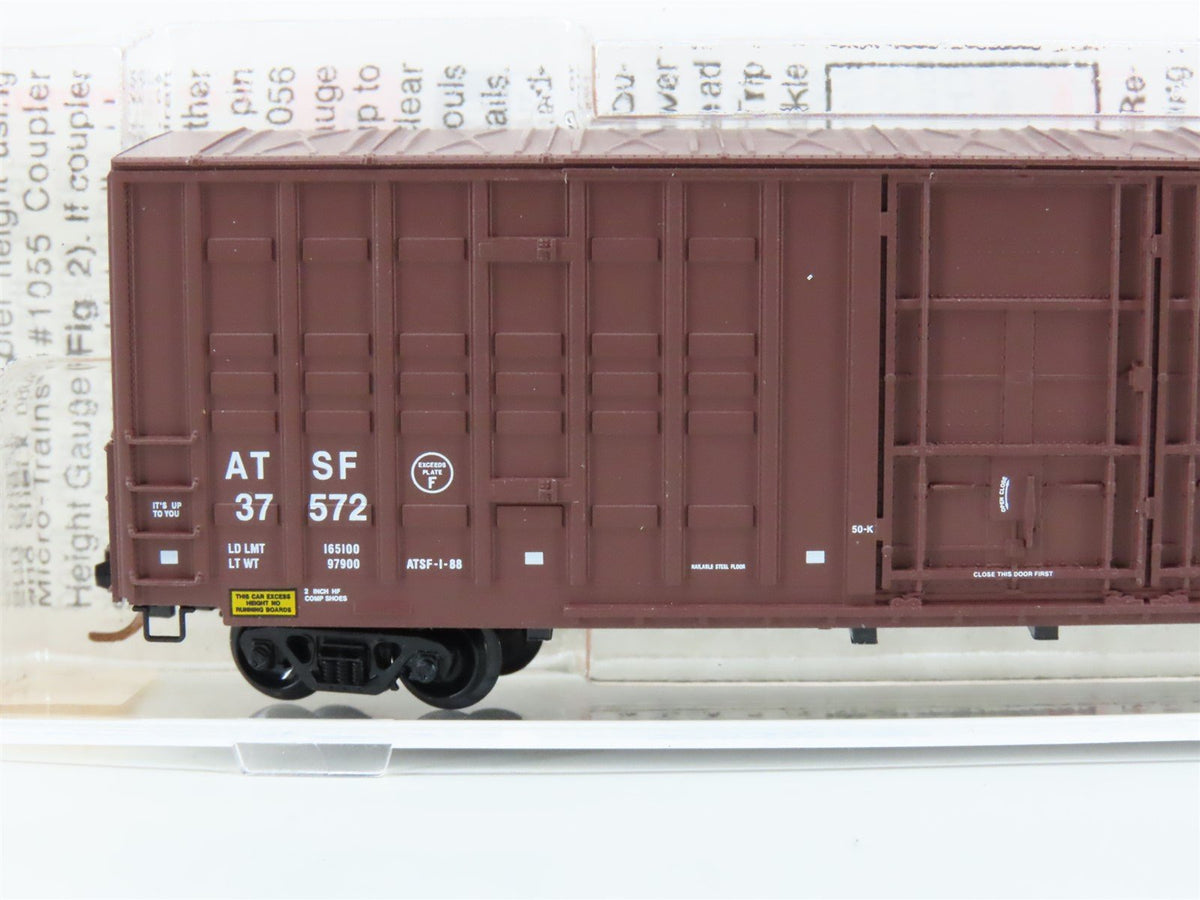 N Scale Micro-Trains MTL 103050 ATSF Santa Fe 60&#39; Waffle Side Boxcar #37572