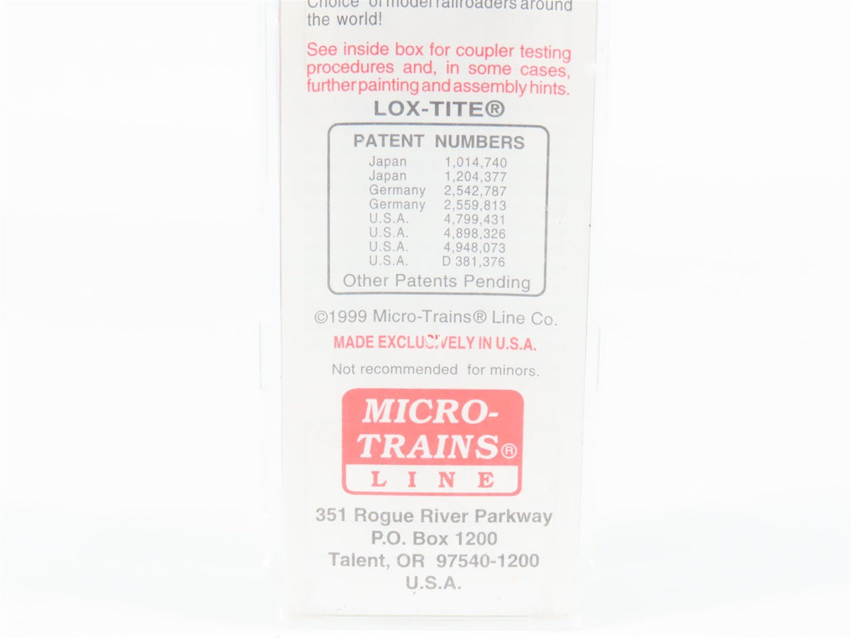 N Scale Micro-Trains MTL 103050 ATSF Santa Fe 60&#39; Waffle Side Boxcar #37572