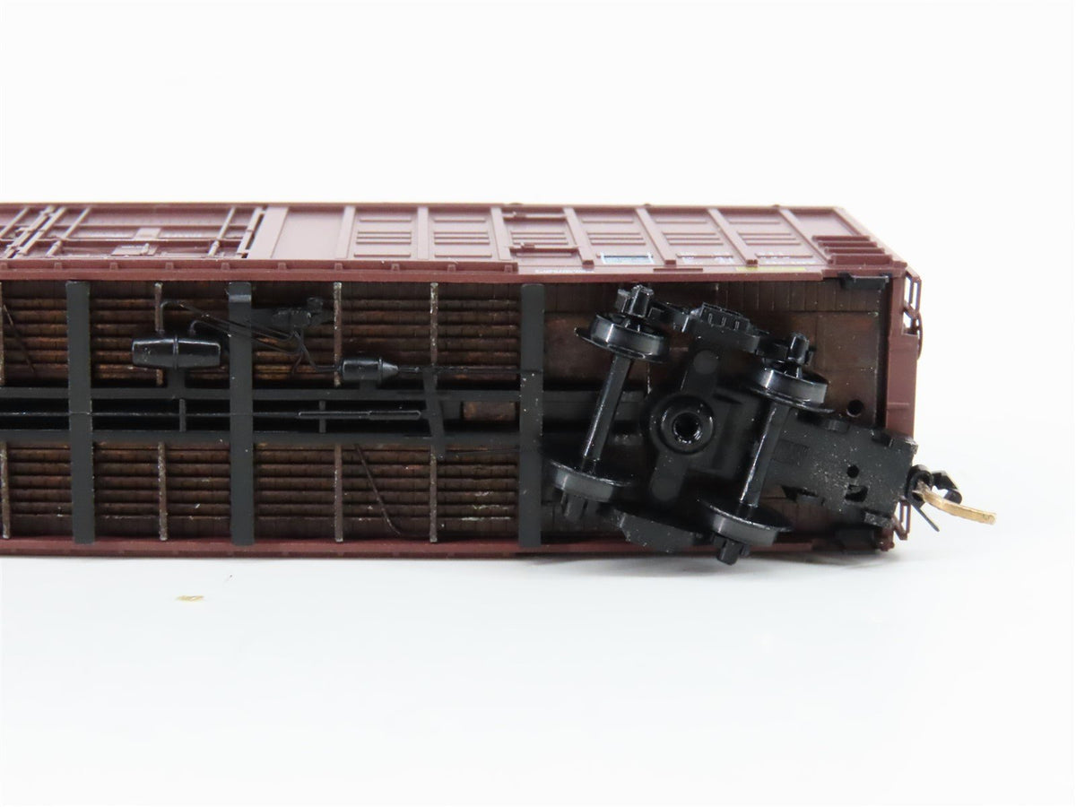 N Scale Micro-Trains MTL 103030 ATSF Santa Fe 60&#39; Waffle Side Boxcar #37575