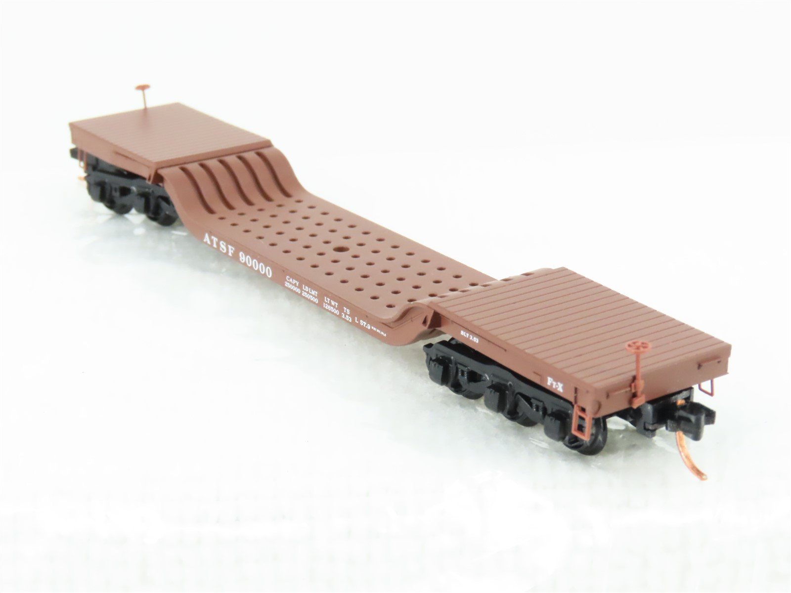 N Scale Micro-Trains MTL 109040 ATSF Santa Fe Depressed Center Flatcar #90000