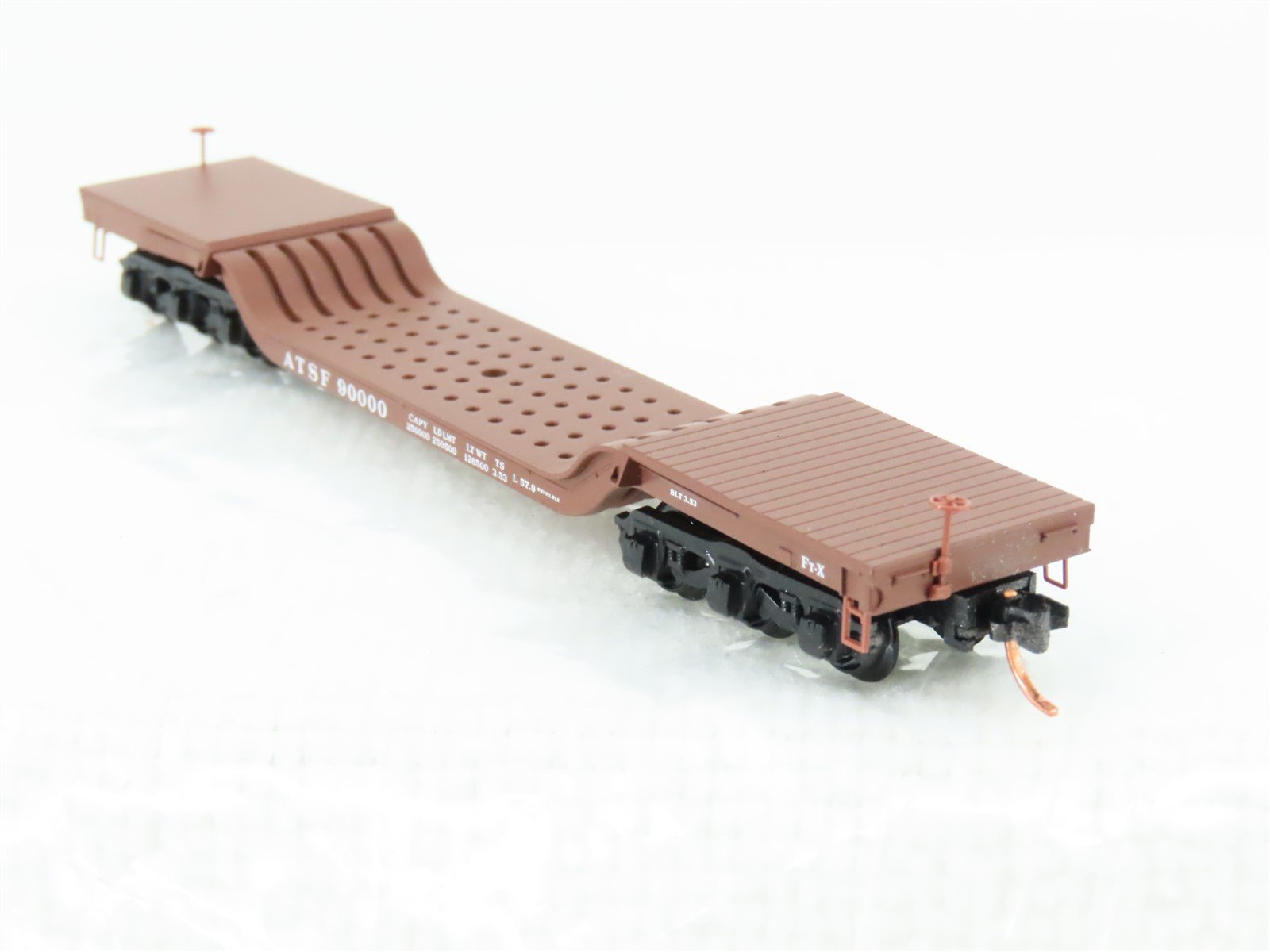 N Scale Micro-Trains MTL 109040 ATSF Santa Fe Depressed Center Flatcar #90000