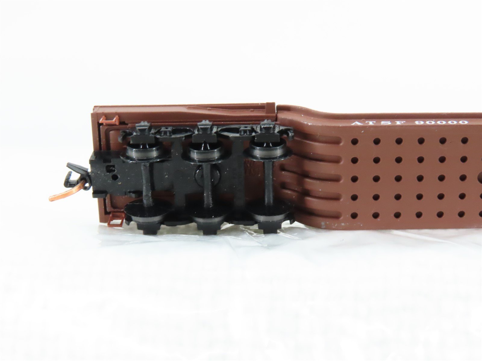 N Scale Micro-Trains MTL 109040 ATSF Santa Fe Depressed Center Flatcar #90000