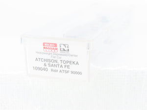 N Scale Micro-Trains MTL 109040 ATSF Santa Fe Depressed Center Flatcar #90000