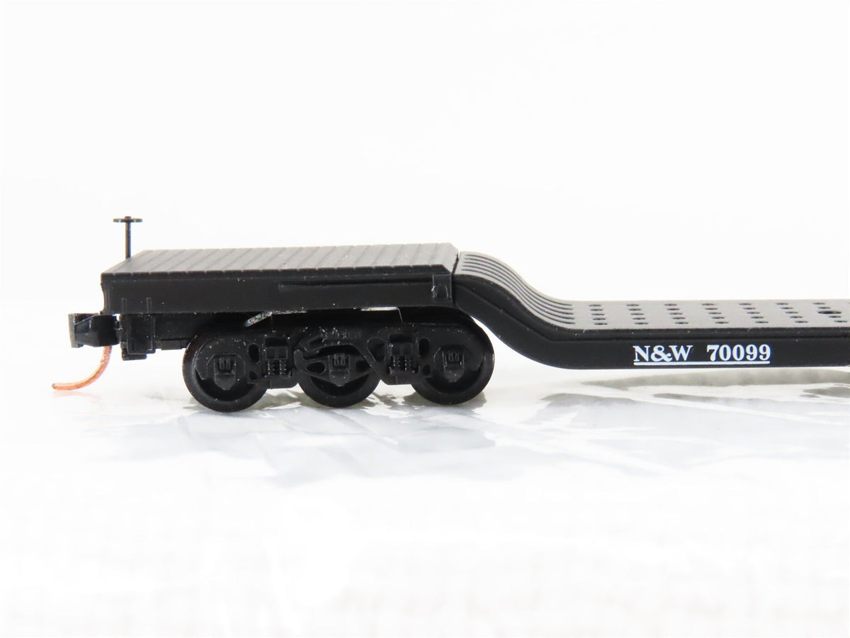 N Micro-Trains MTL 109030 N&amp;W Norfolk &amp; Western Depressed Center Flatcar #70099