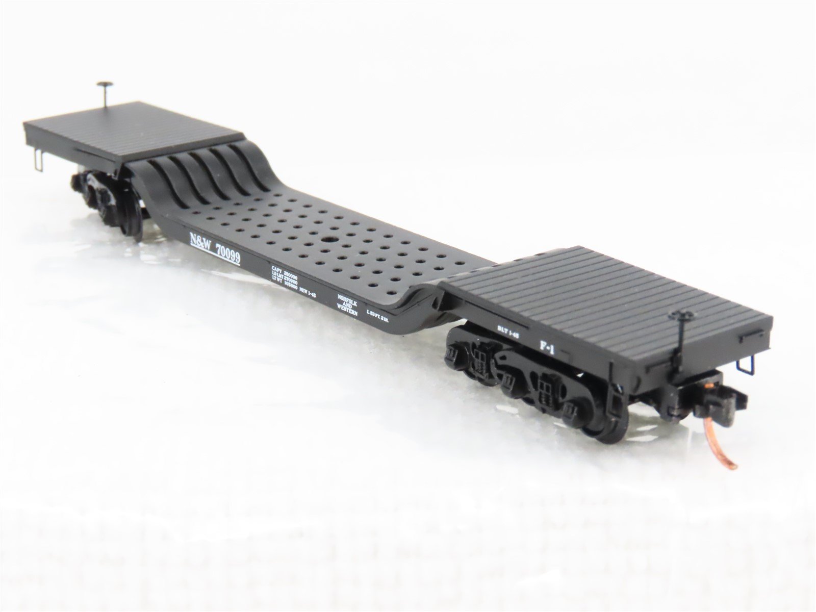 N Micro-Trains MTL 109030 N&W Norfolk & Western Depressed Center Flatcar #70099