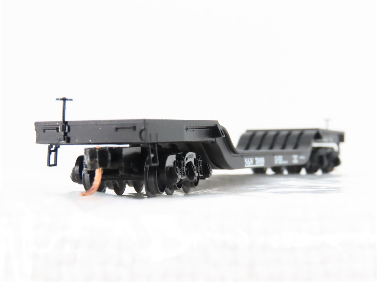 N Micro-Trains MTL 109030 N&amp;W Norfolk &amp; Western Depressed Center Flatcar #70099